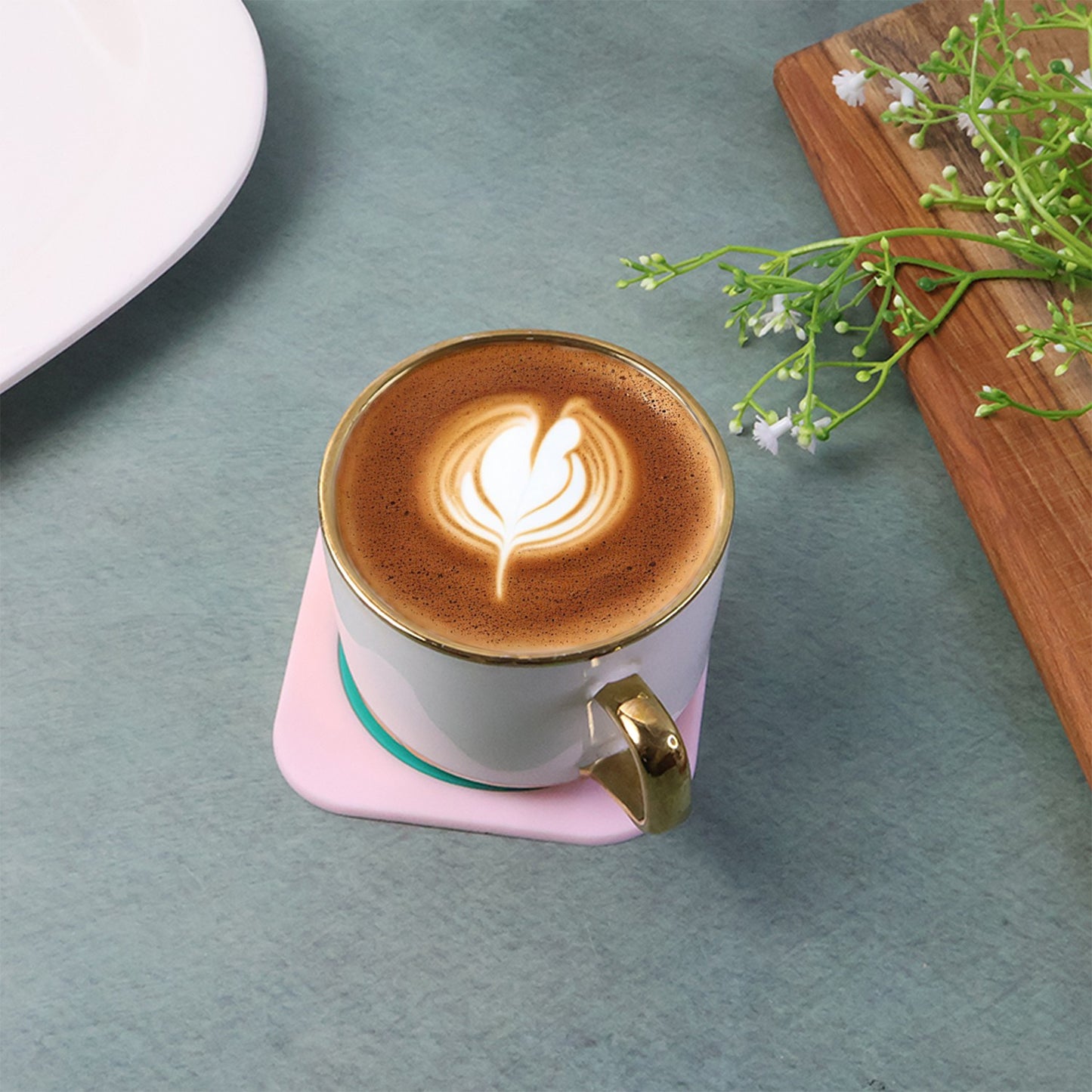 Premium Silicone Drink Coaster (1 Pc 88 Cm  Mix Design)
