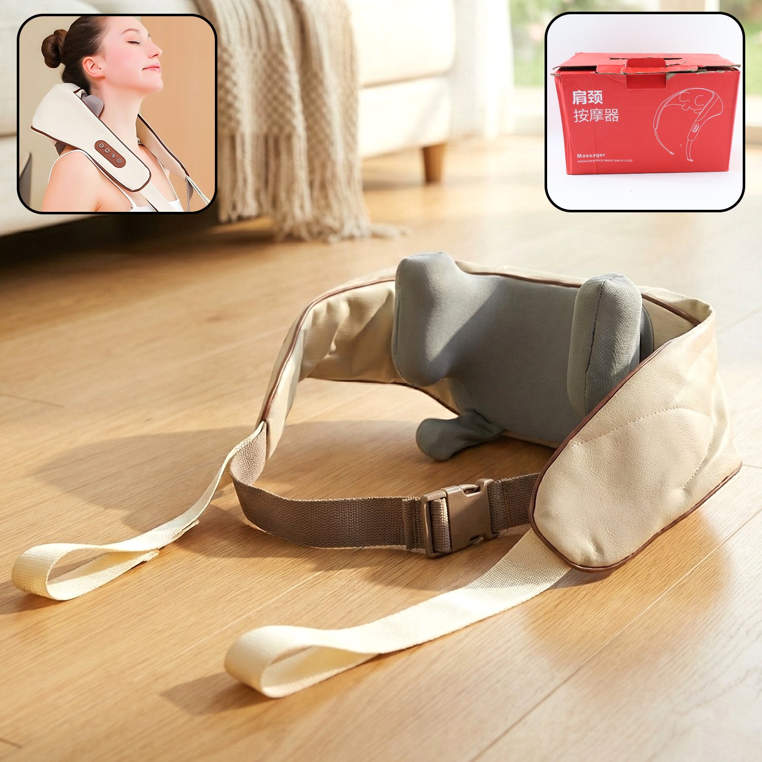 Adjustable Neck  Shoulder Massager  Medium Belt (1 Pc)