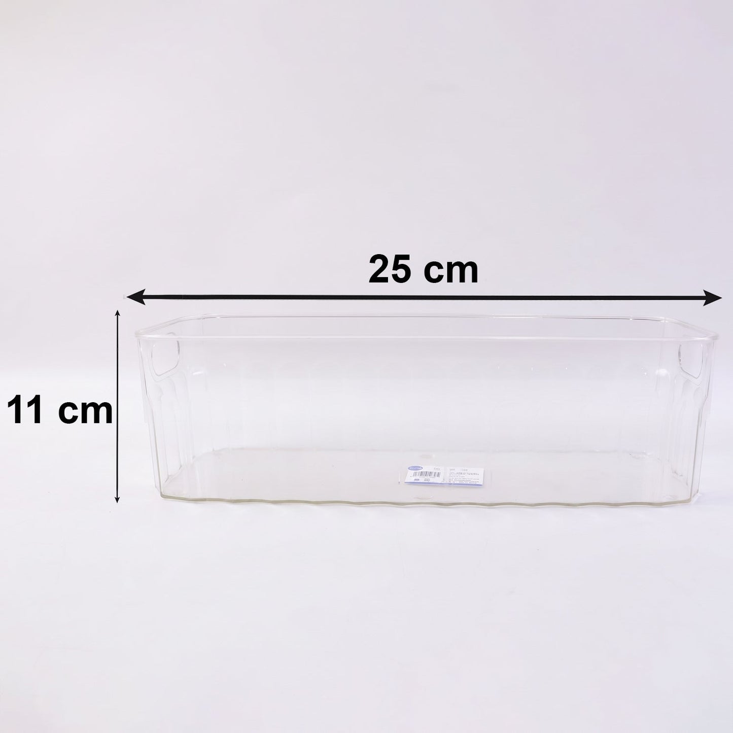 Plastic Fridge Organizer Basket  Clear Storage Solution For Kitchen