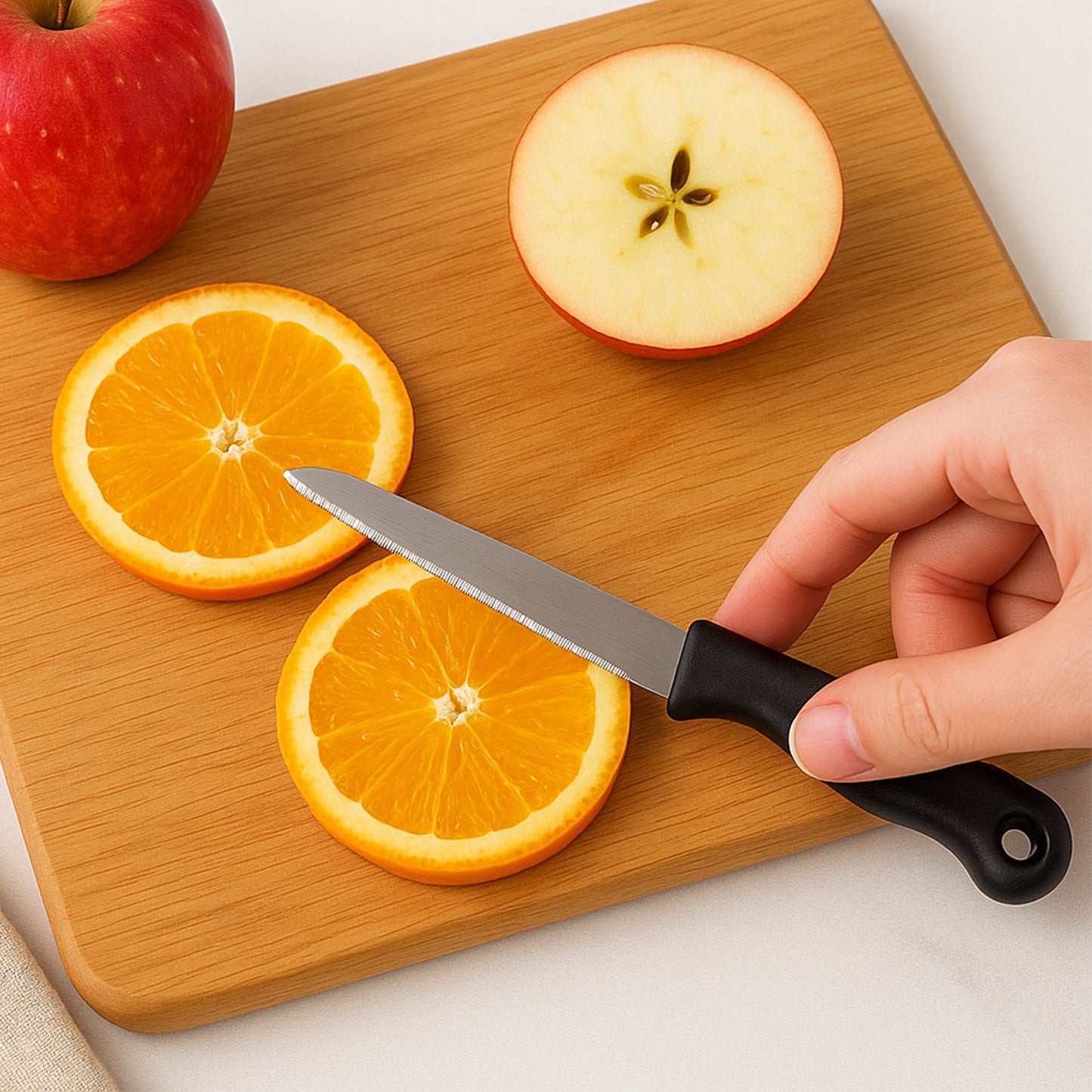 Supermom Stainless Steel Kitchen Laser Knife (10 Pc  Set)