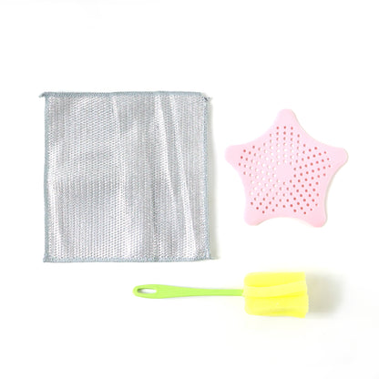 3 In 1 Kitchen Cleaning Combo Set